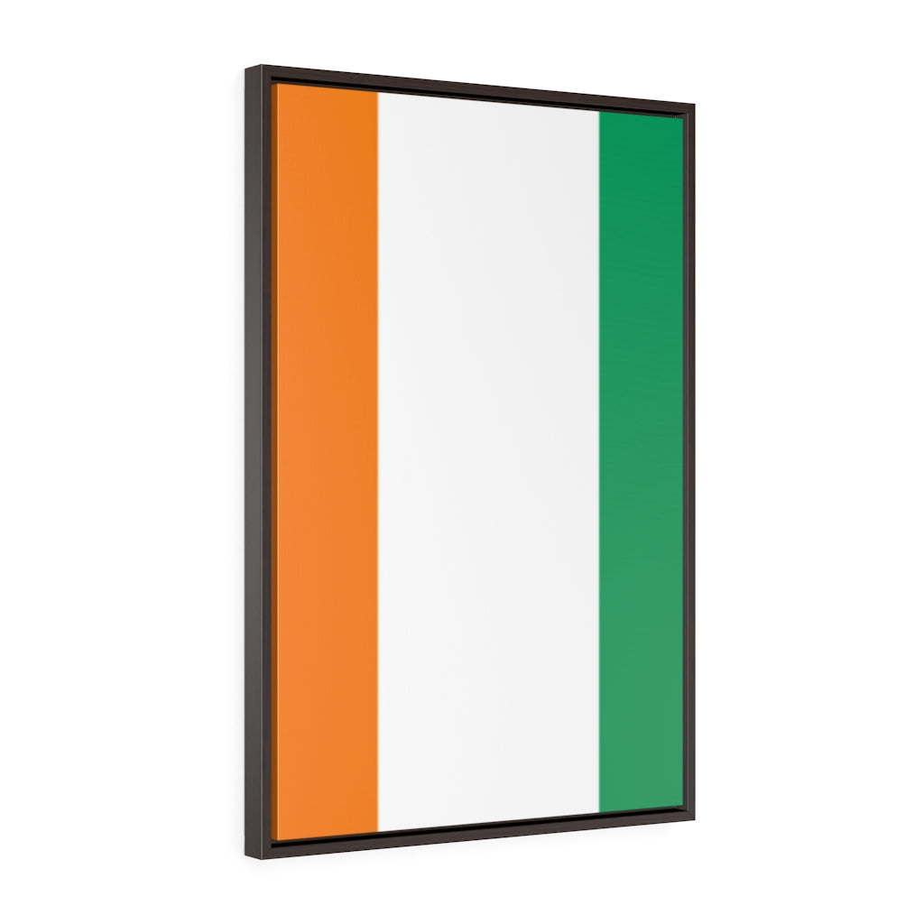 COTE D'IVOIRE Vertical Framed Premium Gallery Wrap Canvas