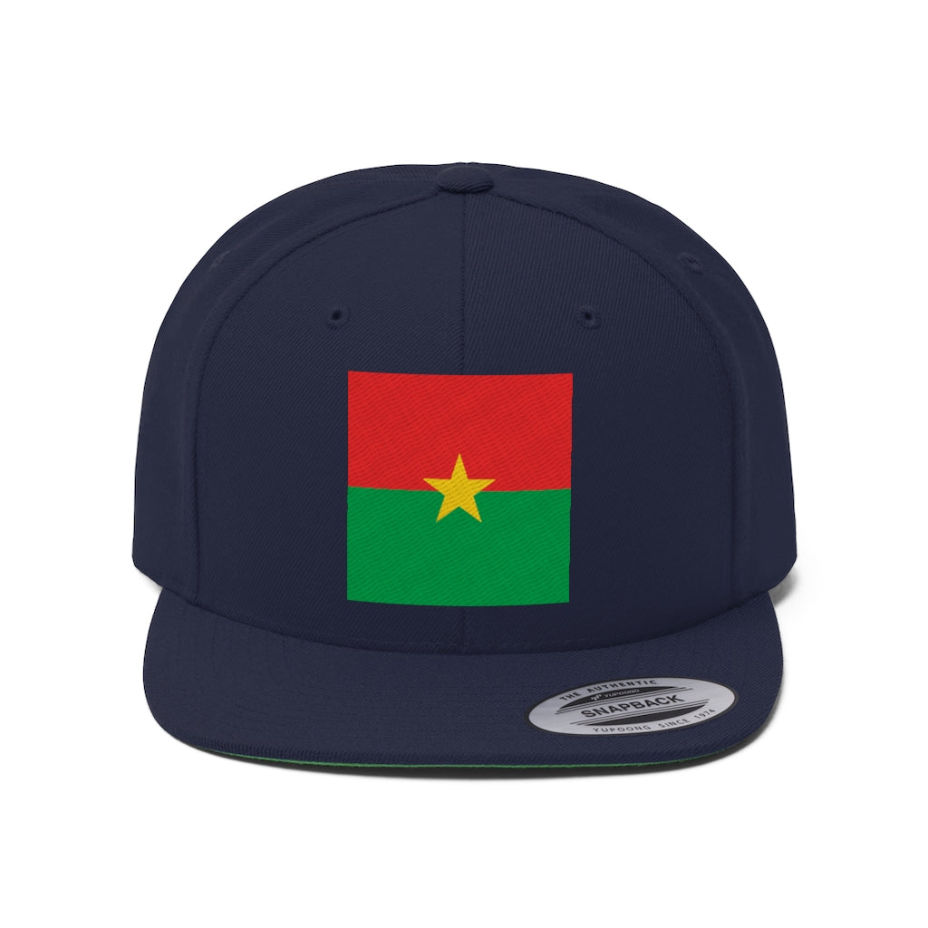 BURKINA FASO Unisex Flat Bill Hat