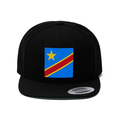 CONGO DEMOCRATIC REPUBLIC Unisex Flat Bill Hat