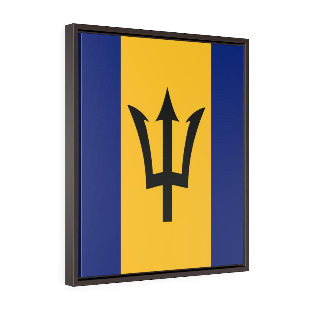 BARBADOS Vertical Framed Premium Gallery Wrap Canvas