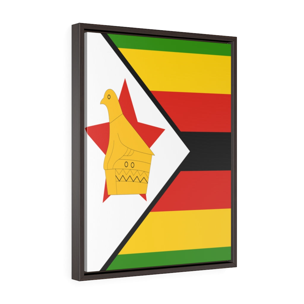 ZIMBABWE Vertical Framed Premium Gallery Wrap Canvas