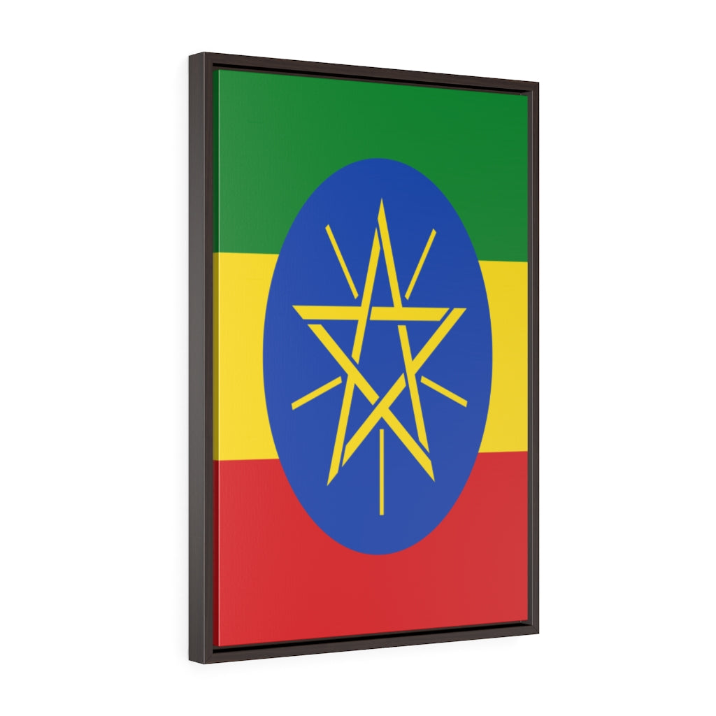 ETHIOPIA Vertical Framed Premium Gallery Wrap Canvas