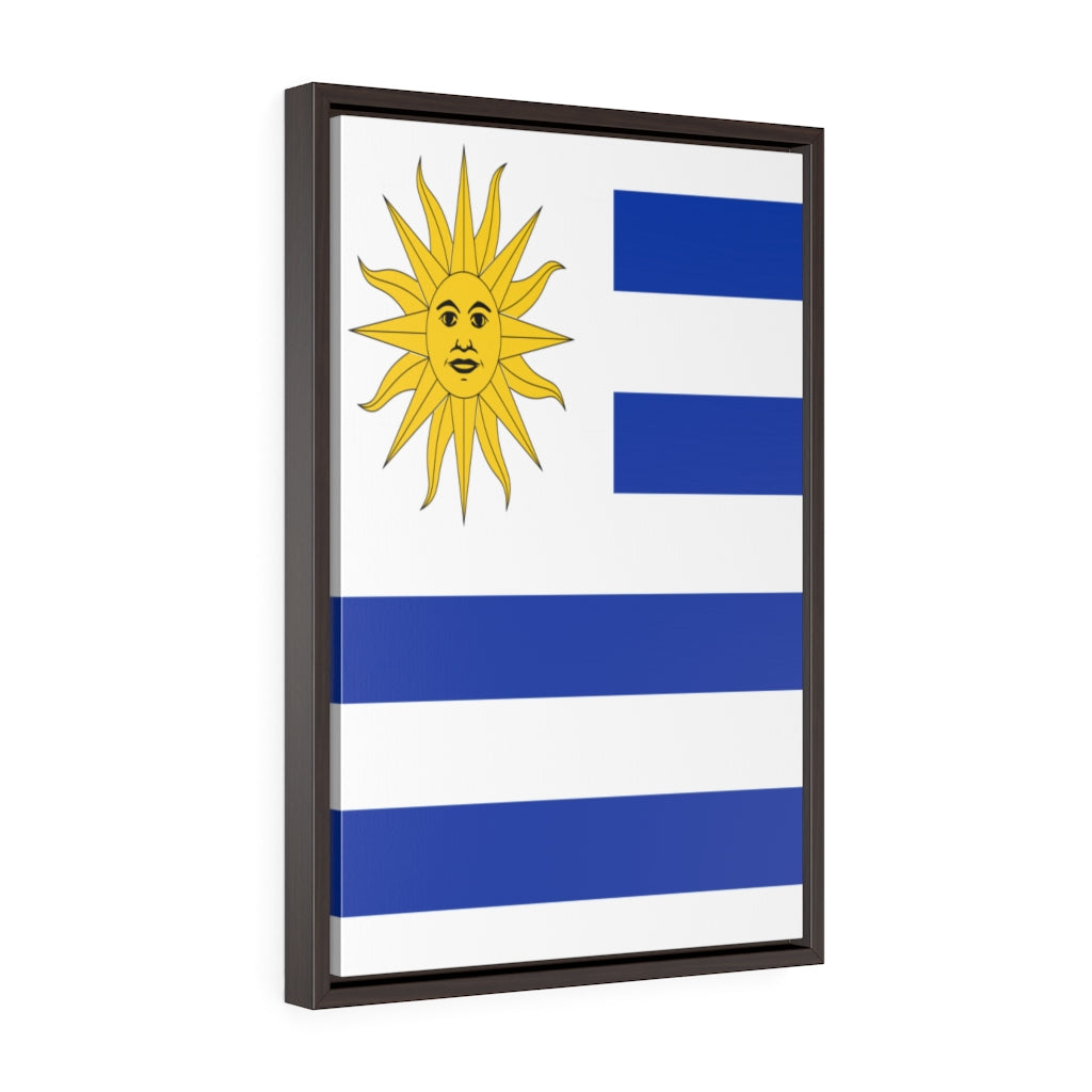 URUGUAY Vertical Framed Premium Gallery Wrap Canvas