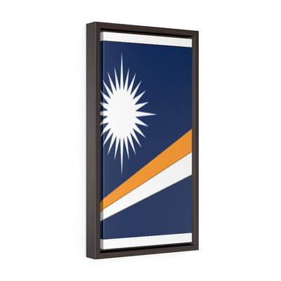 MARSHALL ISLANDS Vertical Framed Premium Gallery Wrap Canvas