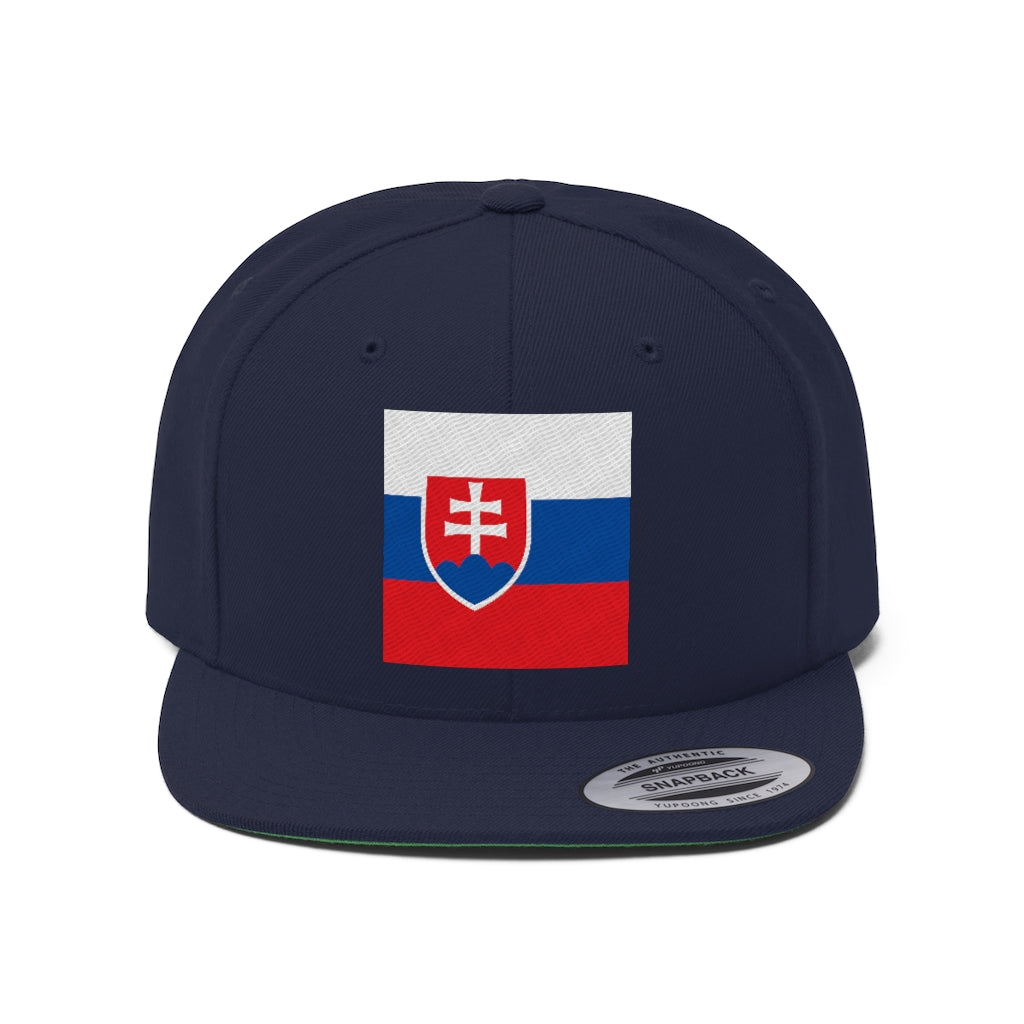 SLOVAKIA Unisex Flat Bill Hat