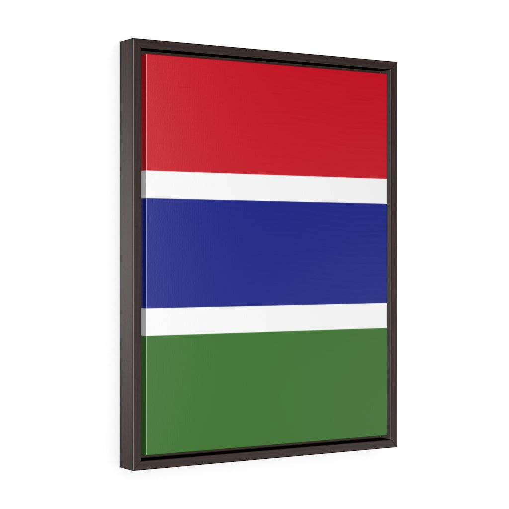 GAMBIA Vertical Framed Premium Gallery Wrap Canvas