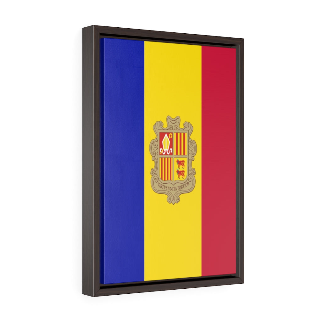 ANDORRA Vertical Framed Premium Gallery Wrap Canvas