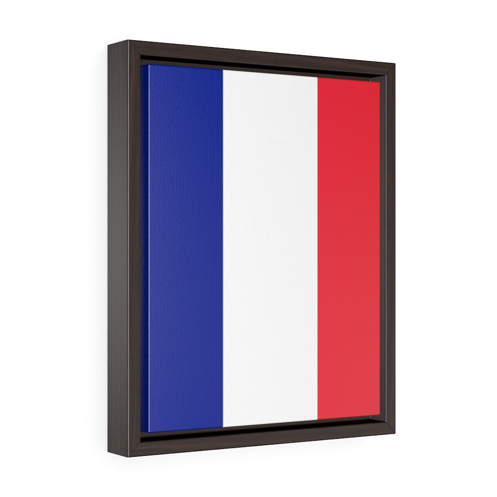 FRANCE Vertical Framed Premium Gallery Wrap Canvas