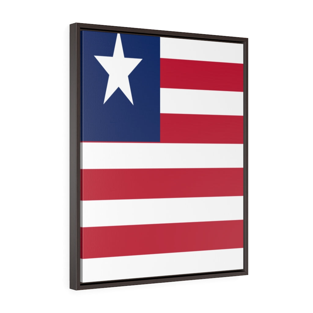 LIBERIA Vertical Framed Premium Gallery Wrap Canvas