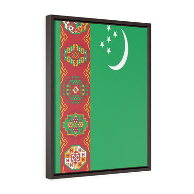 TURKMENISTAN Vertical Framed Premium Gallery Wrap Canvas