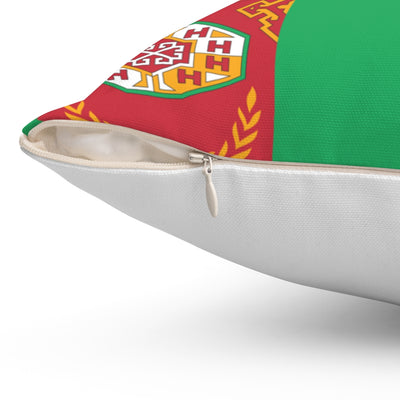 Turkmenistan flag Spun Polyester Square Pillow