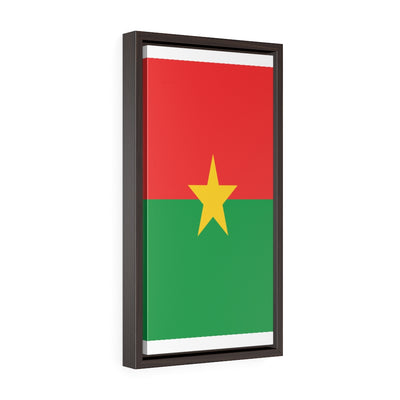 BURKINA FASO Vertical Framed Premium Gallery Wrap Canvas