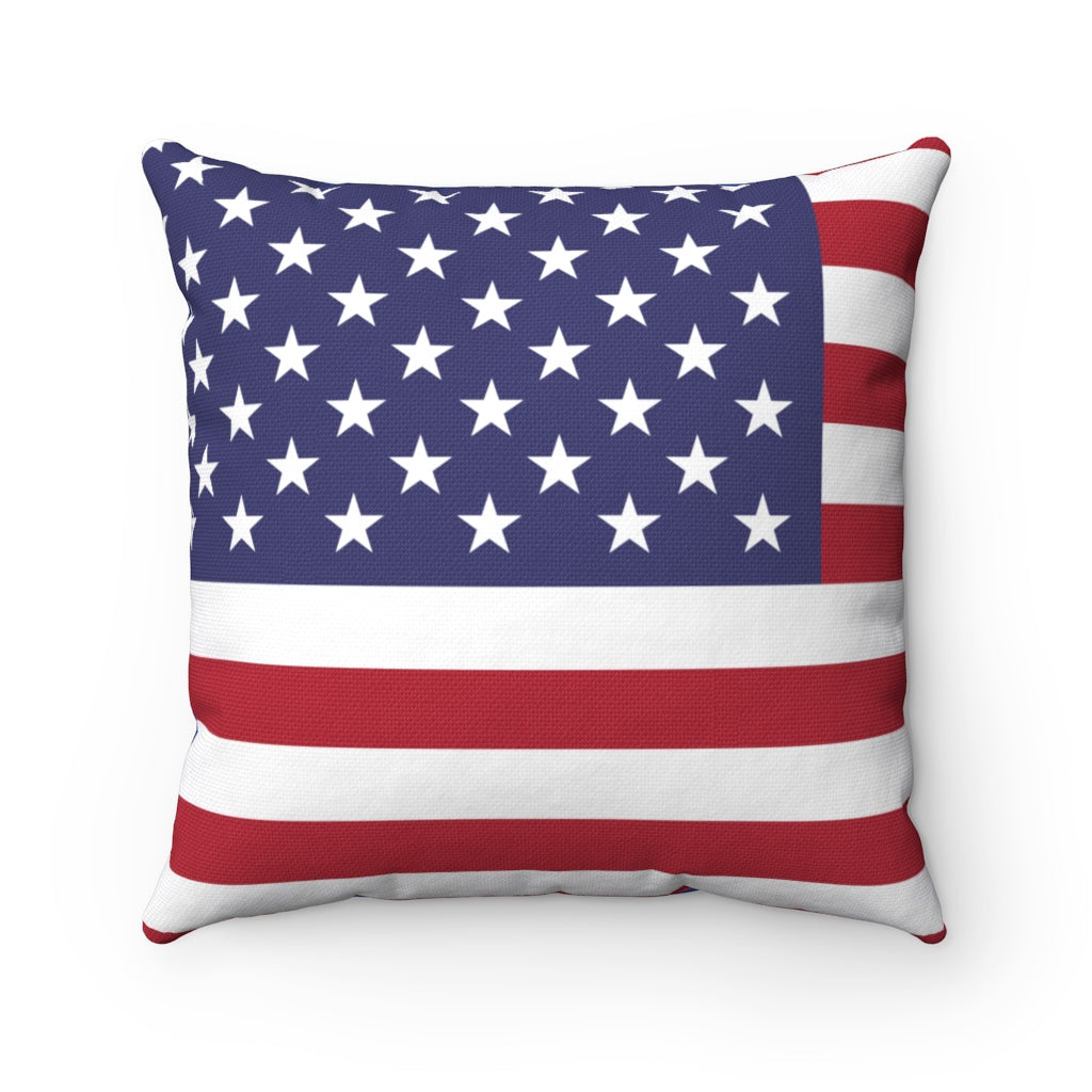 United states  flag Spun Polyester Square Pillow