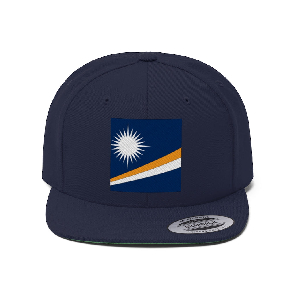 MARSHALL ISLANDS Unisex Flat Bill Hat