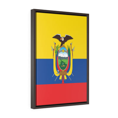 ECUADOR Vertical Framed Premium Gallery Wrap Canvas