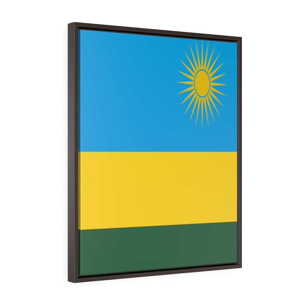 RWANDA Vertical Framed Premium Gallery Wrap Canvas