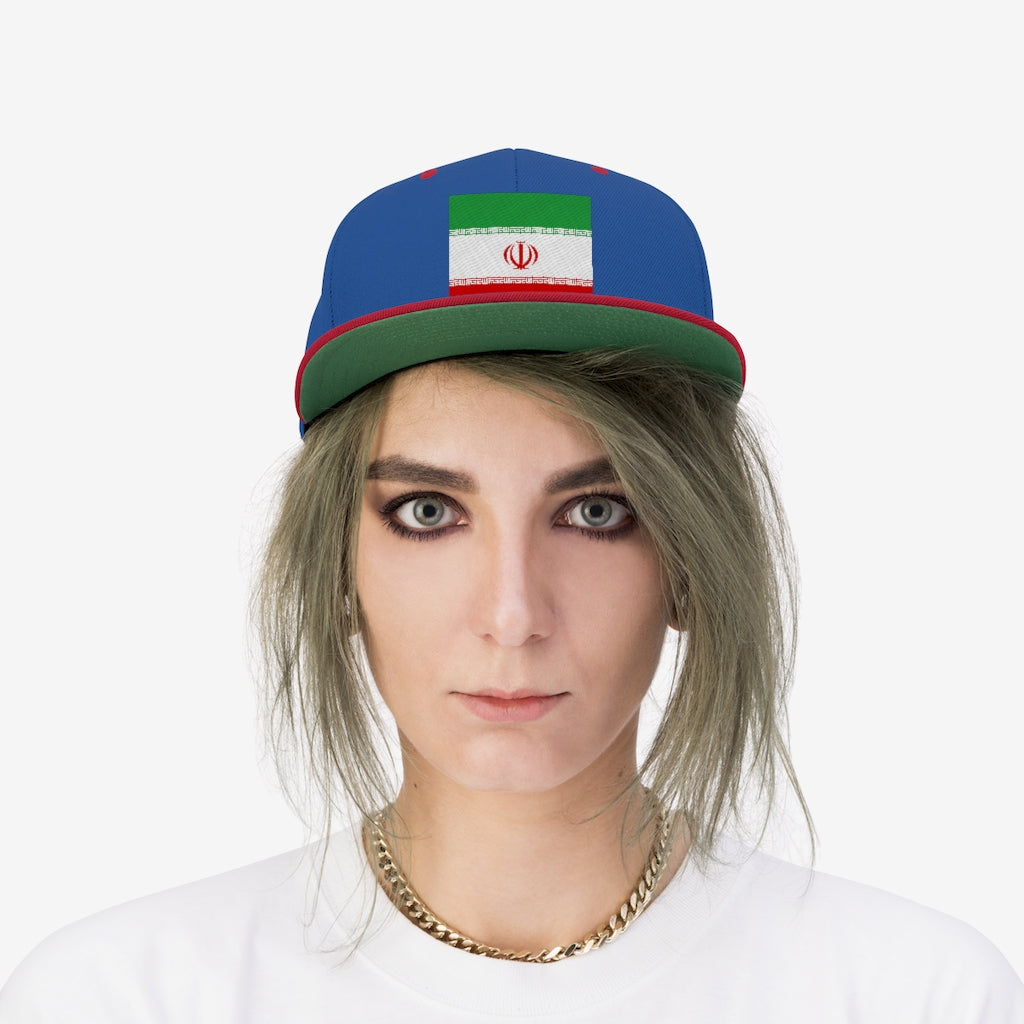 IRAN Unisex Flat Bill Hat