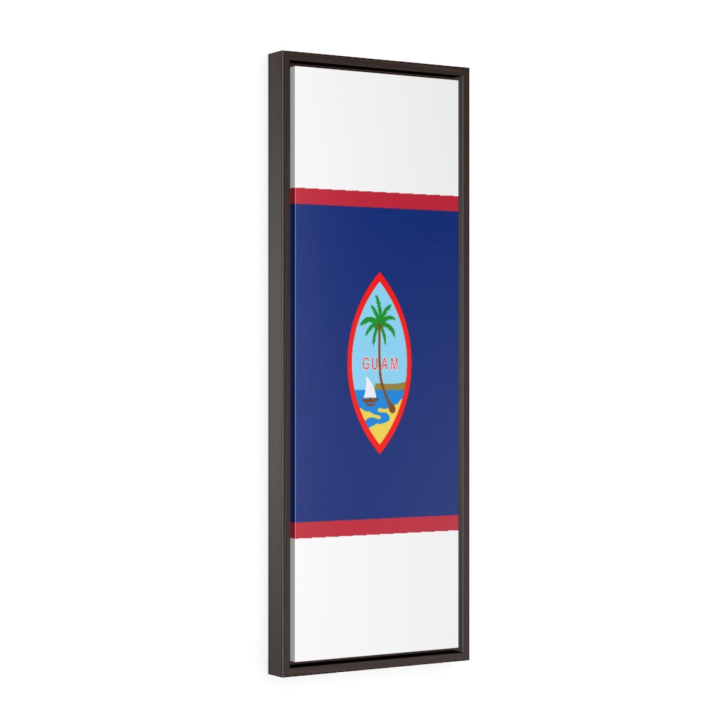 GUAM Vertical Framed Premium Gallery Wrap Canvas