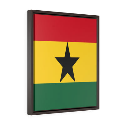 GHANA Vertical Framed Premium Gallery Wrap Canvas