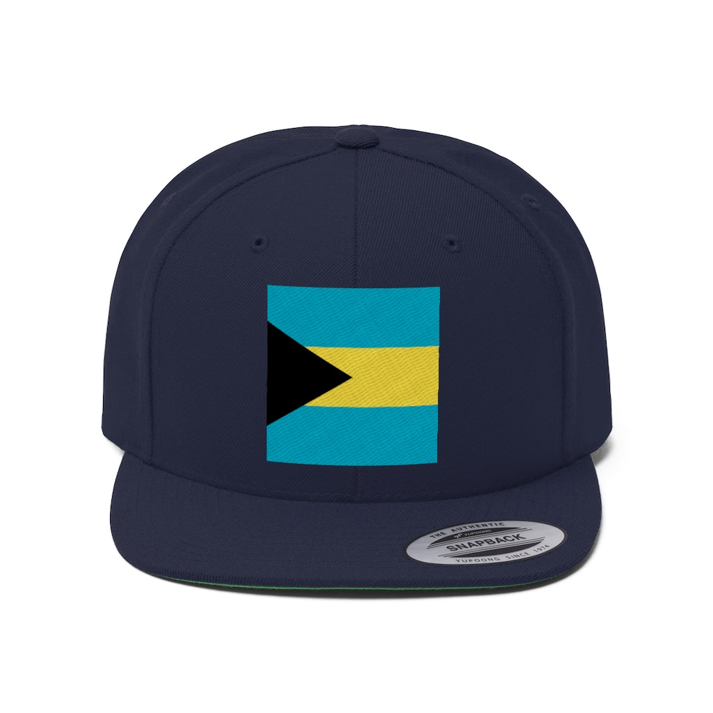 BAHAMAS FLAG Unisex Flat Bill Hat