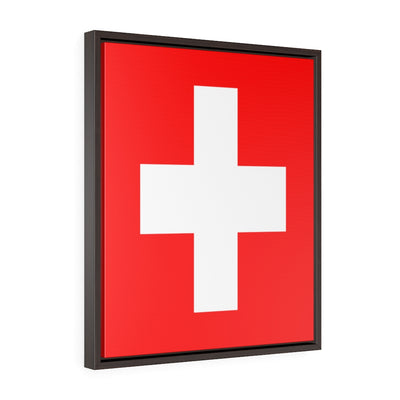 SWITZERLAND Vertical Framed Premium Gallery Wrap Canvas