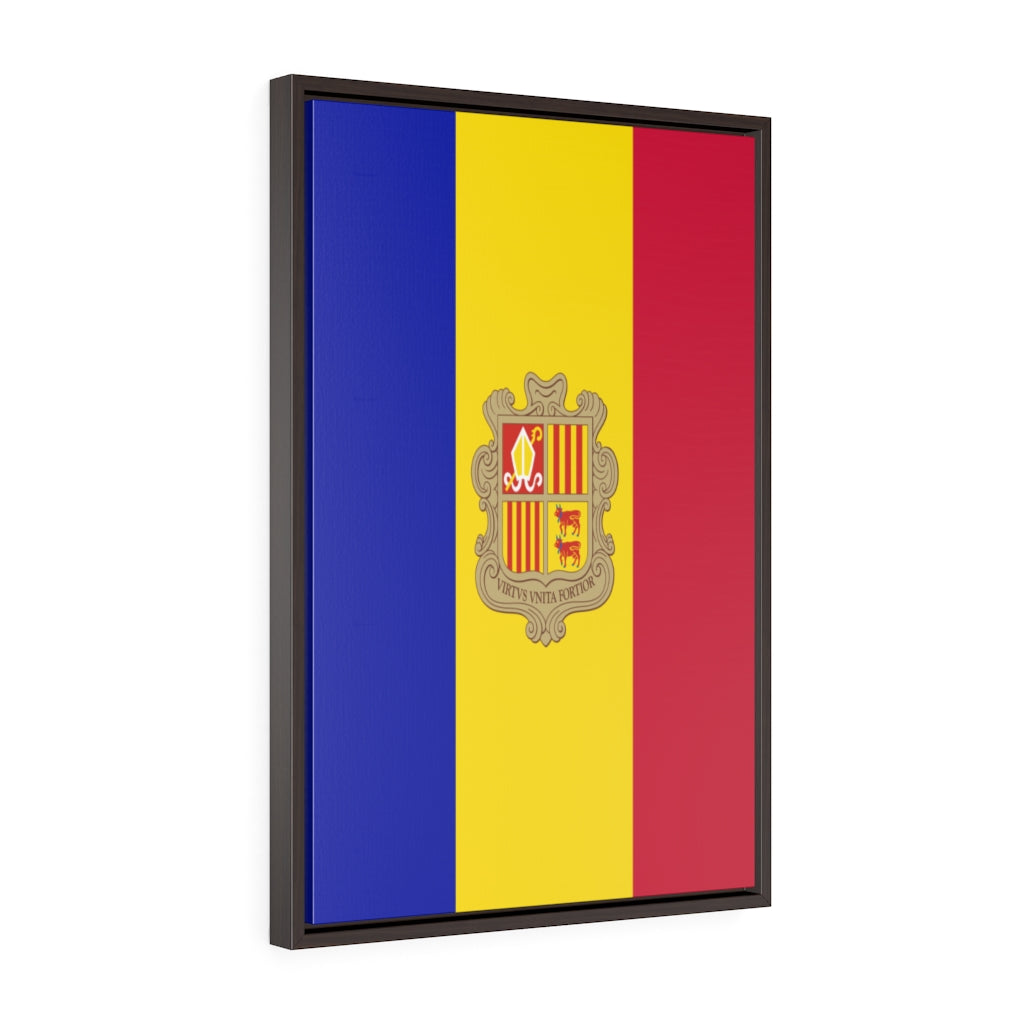 ANDORRA Vertical Framed Premium Gallery Wrap Canvas