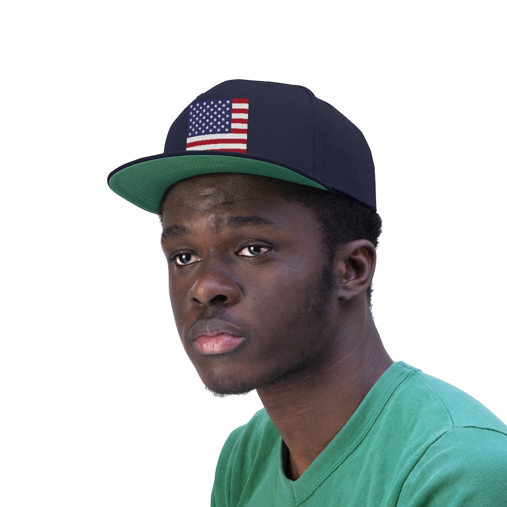 United states Unisex Flat Bill Hat