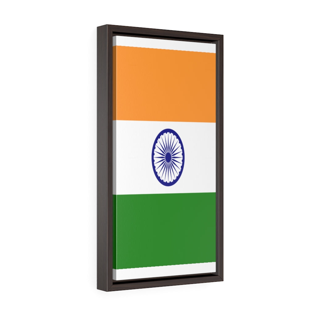 INDIA Vertical Framed Premium Gallery Wrap Canvas