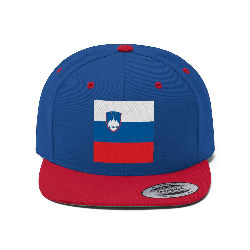 SLOVENIA Unisex Flat Bill Hat