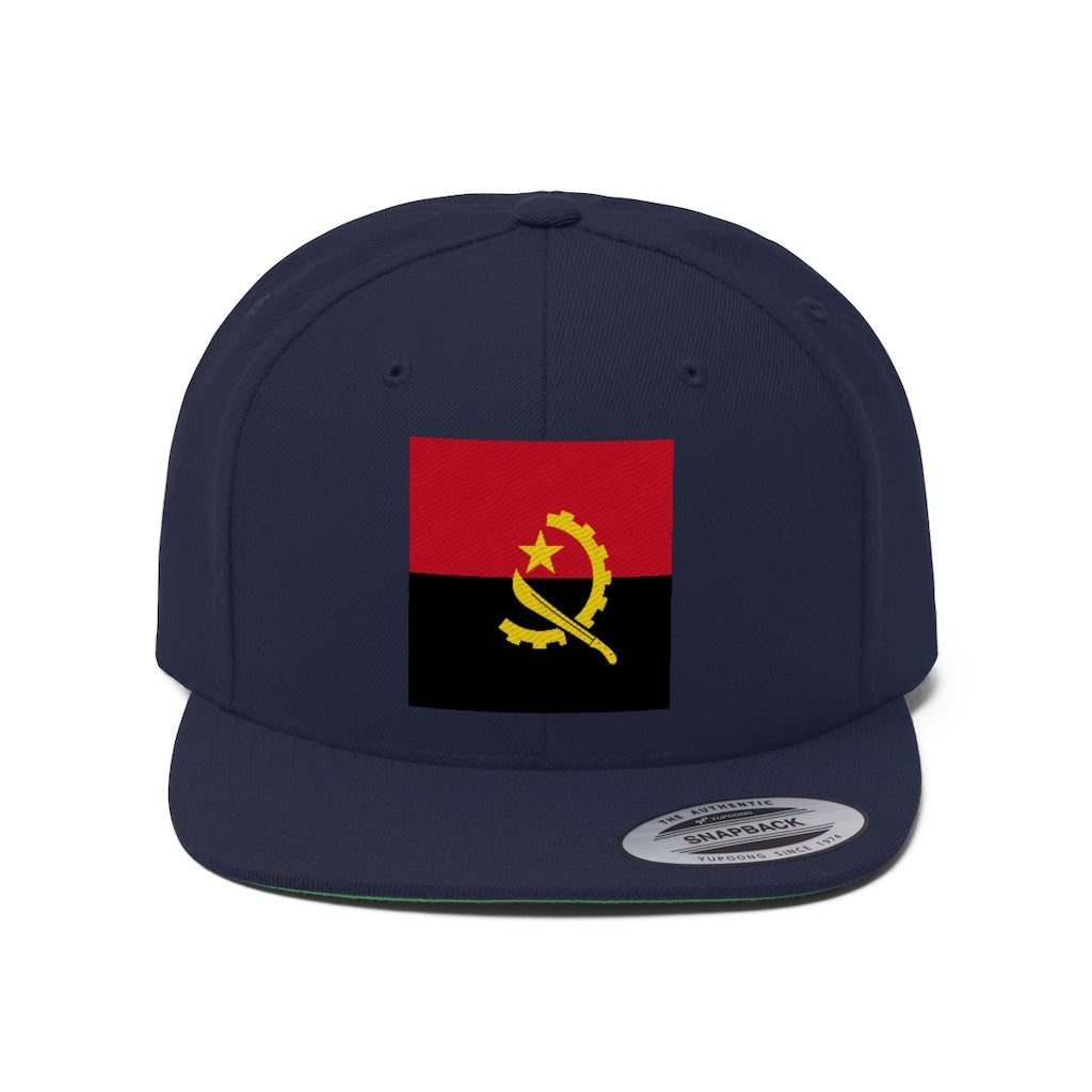 ANGOLA Unisex Flat Bill Hat