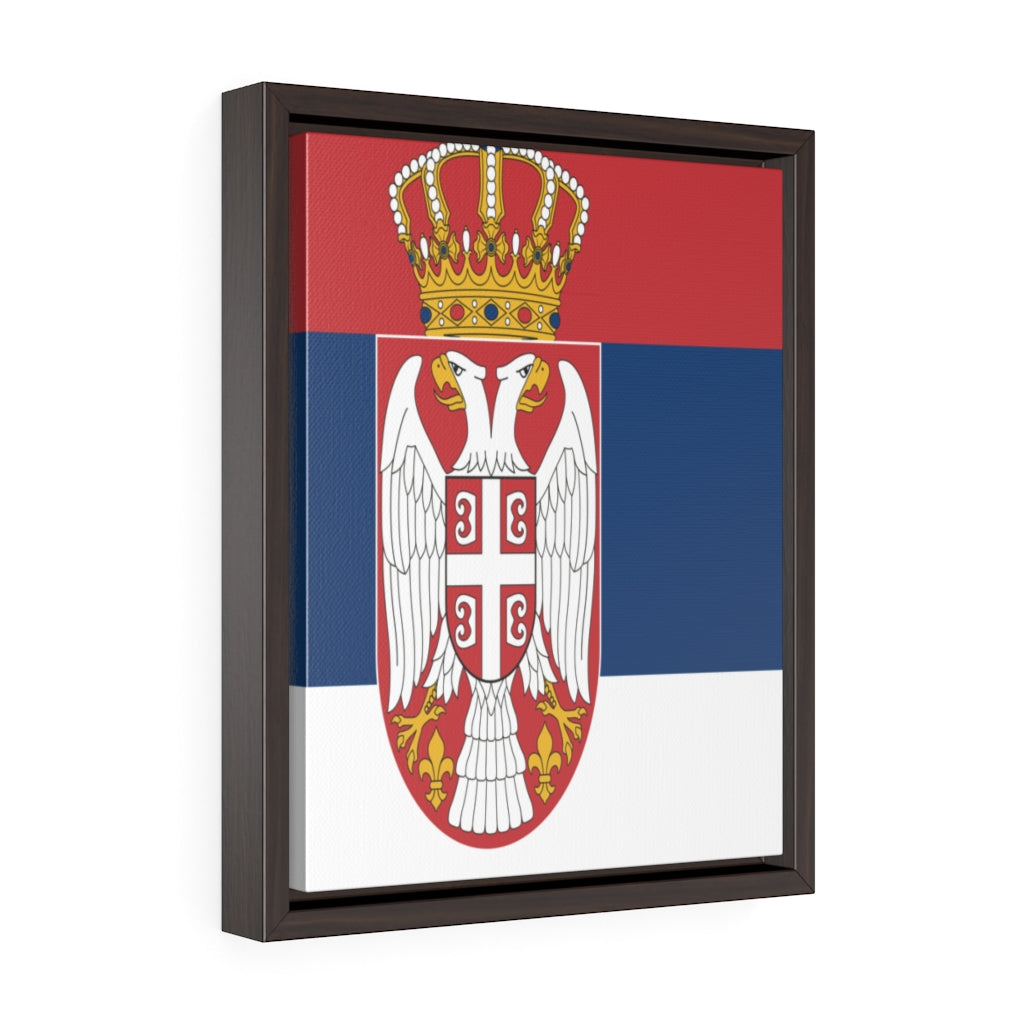 SERBIA Vertical Framed Premium Gallery Wrap Canvas