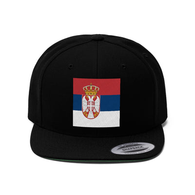 SERBIA  Unisex Flat Bill Hat