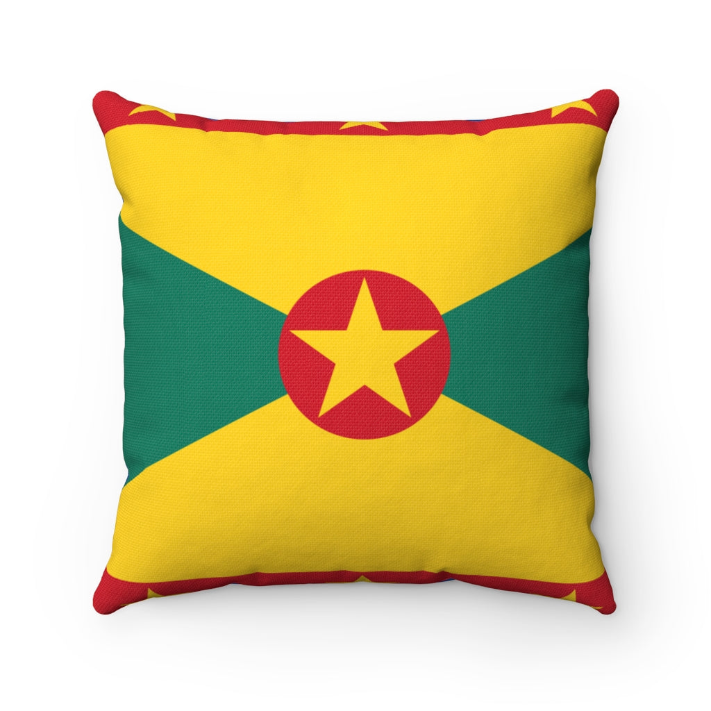 Grenada flag Spun Polyester Square Pillow