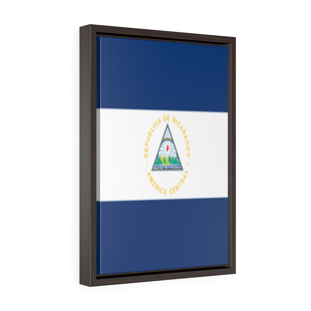 NICARAGUA Vertical Framed Premium Gallery Wrap Canvas