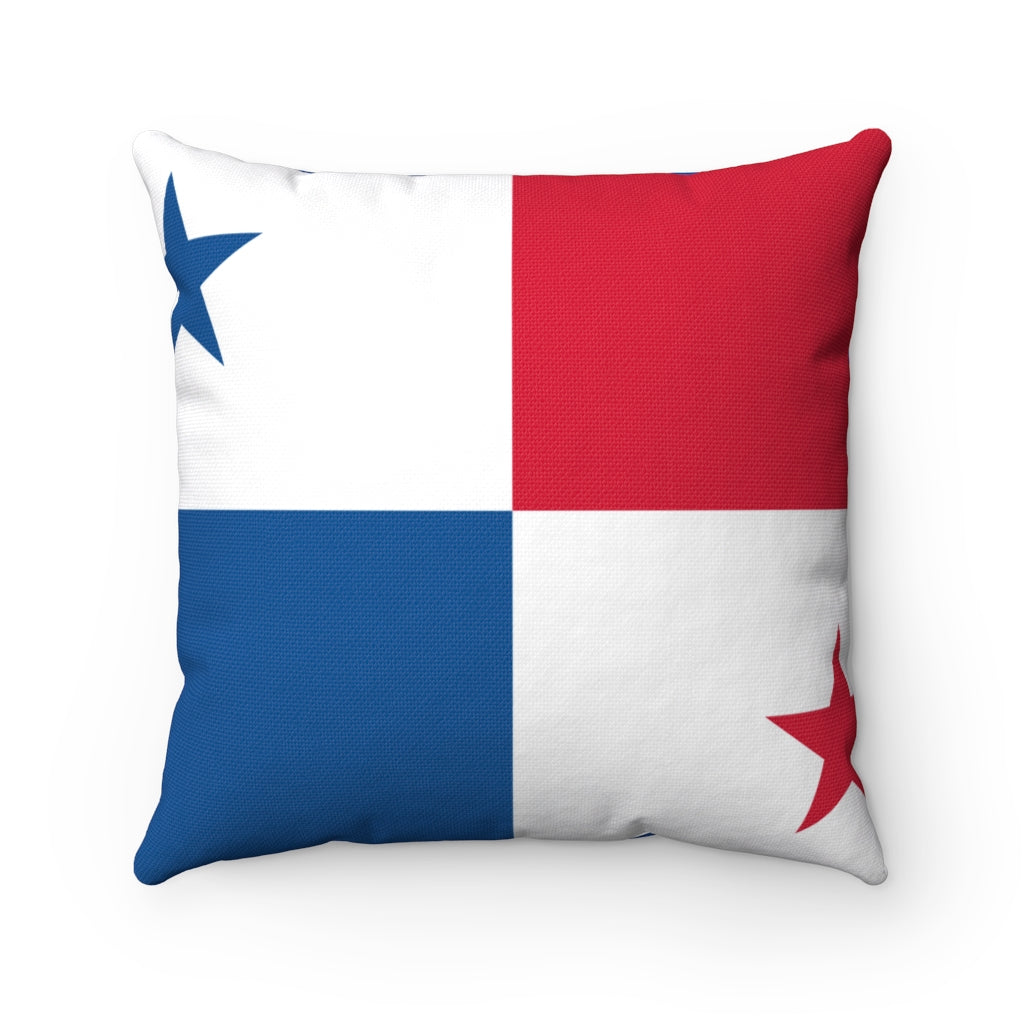 Panama flag Spun Polyester Square Pillow