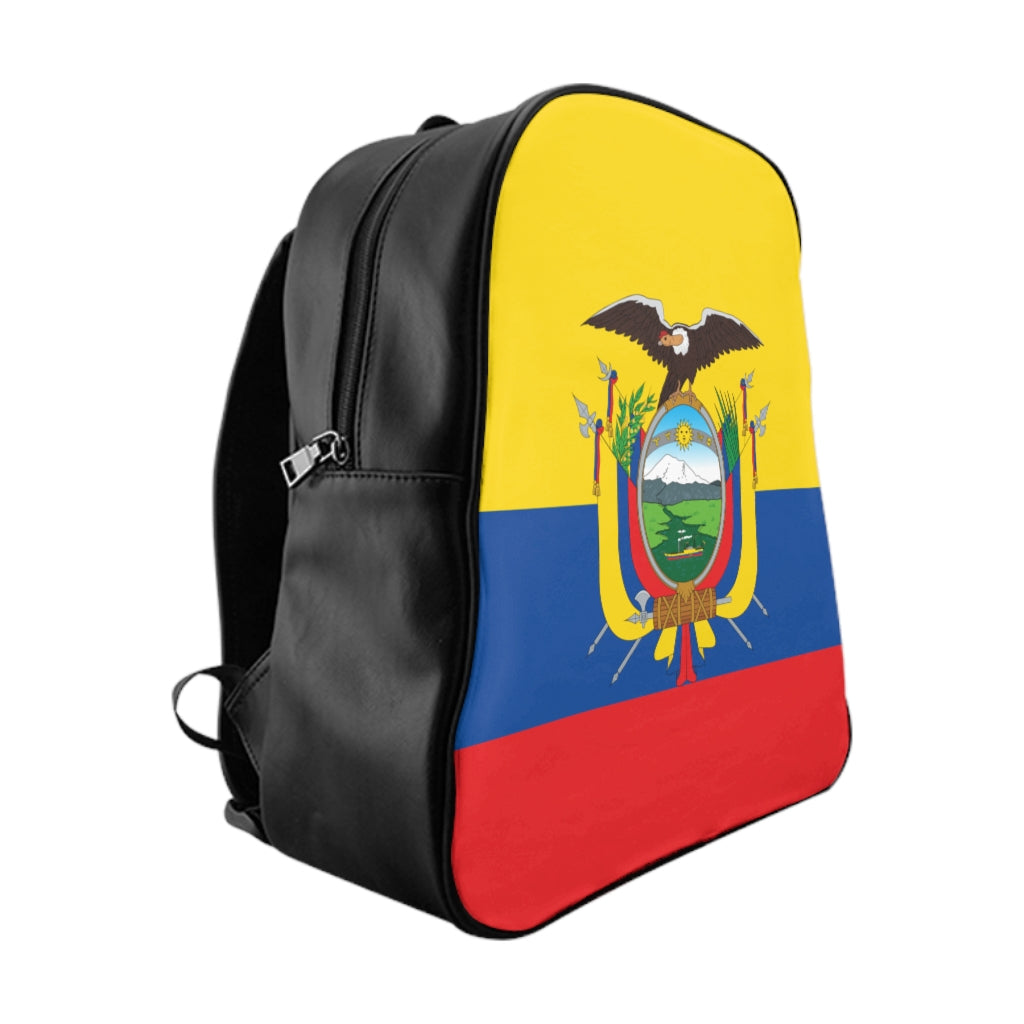 ECUADOR FLAG School Backpack