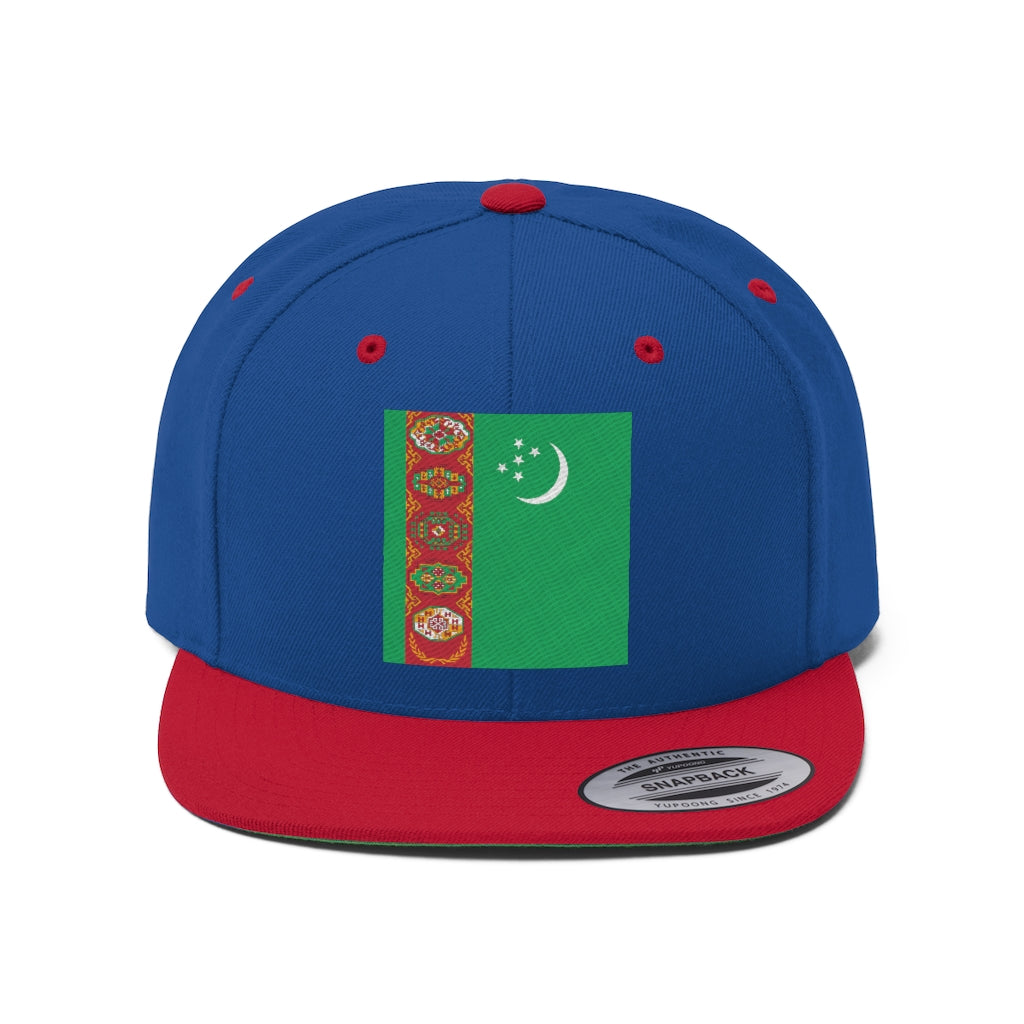 TURKMENISTAN Unisex Flat Bill Hat