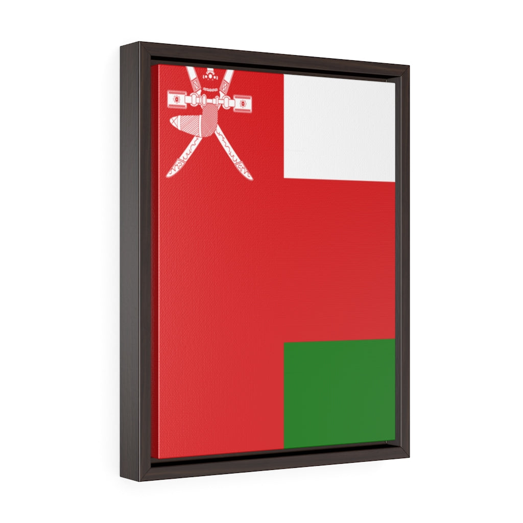 OMAN Vertical Framed Premium Gallery Wrap Canvas