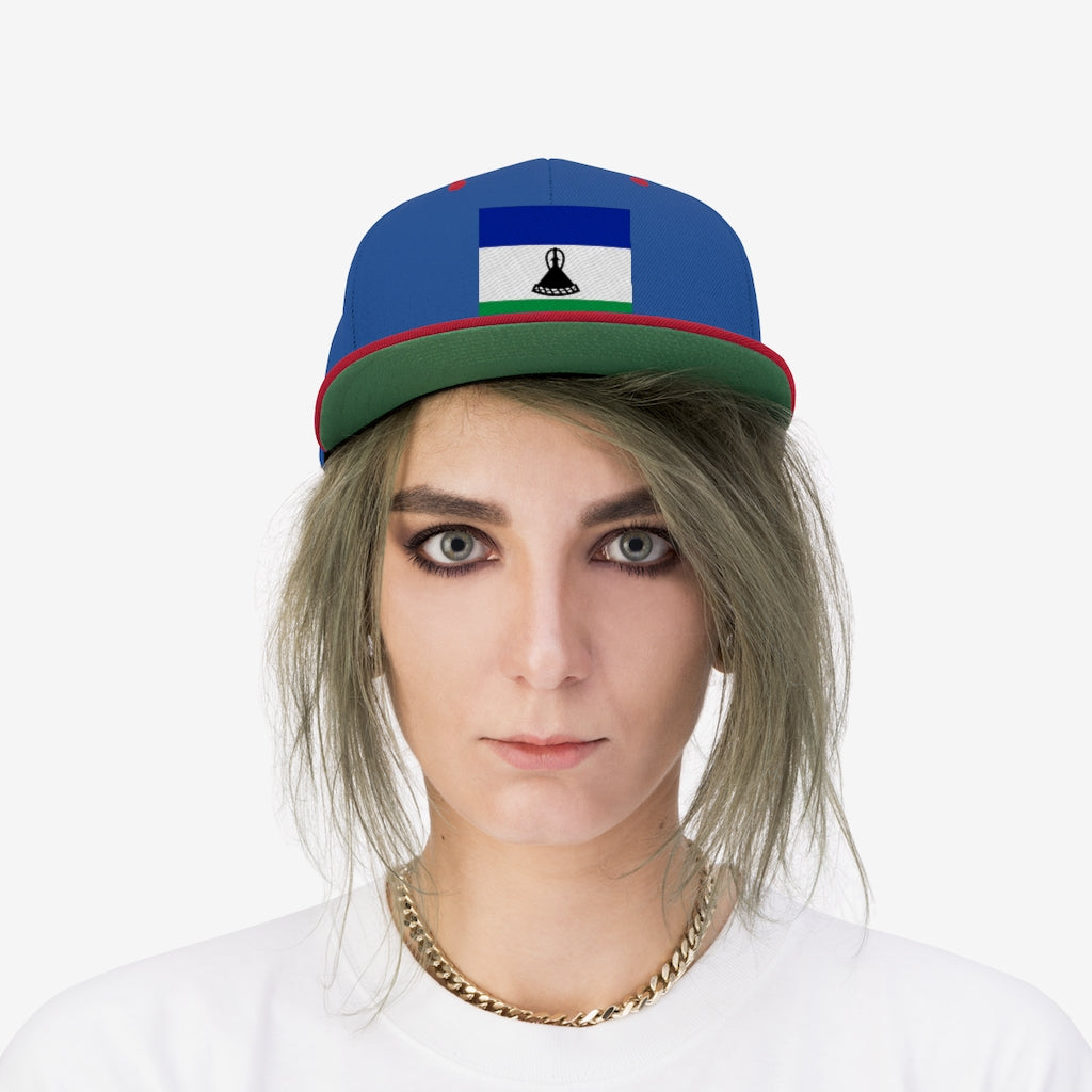 LESOTHO Unisex Flat Bill Hat