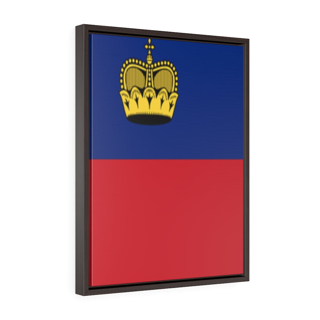 LIECHTENSTEIN Vertical Framed Premium Gallery Wrap Canvas