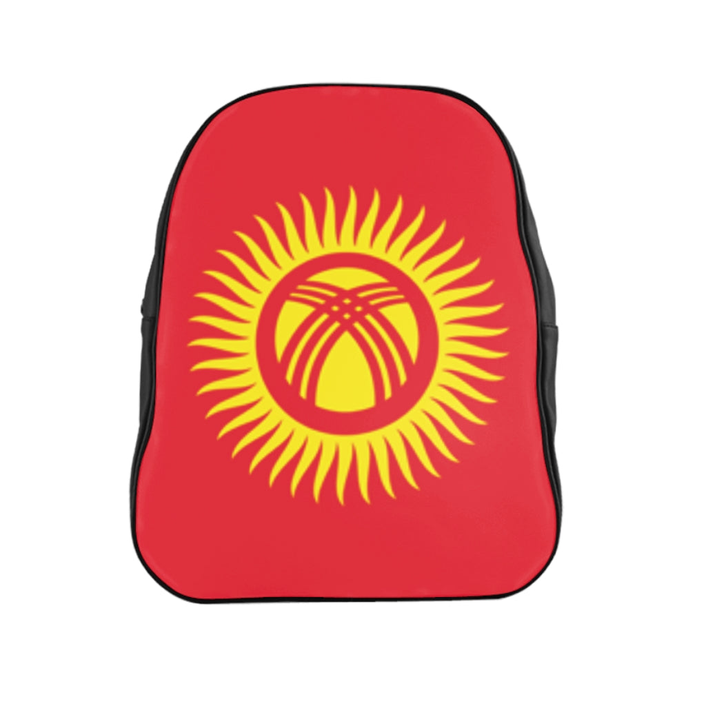 KYRGYZSTAN FLAG School Backpack