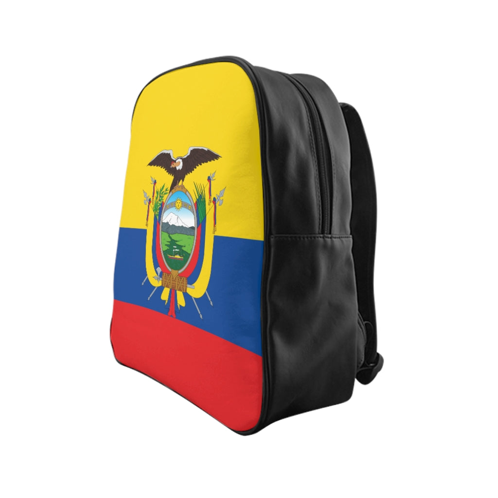 ECUADOR FLAG School Backpack