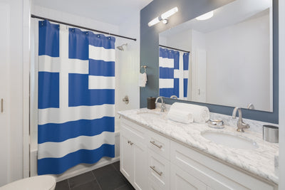 GREECE Shower Curtains