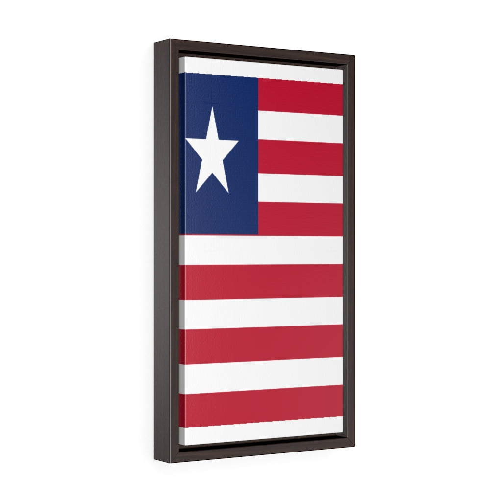 LIBERIA Vertical Framed Premium Gallery Wrap Canvas