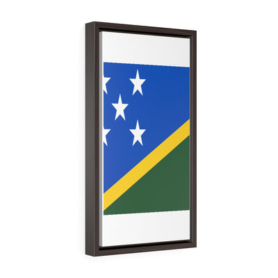 SOLOMON ISLANDS Vertical Framed Premium Gallery Wrap Canvas