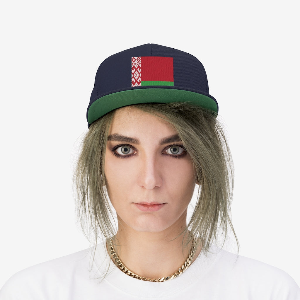 BELARUS Unisex Flat Bill Hat