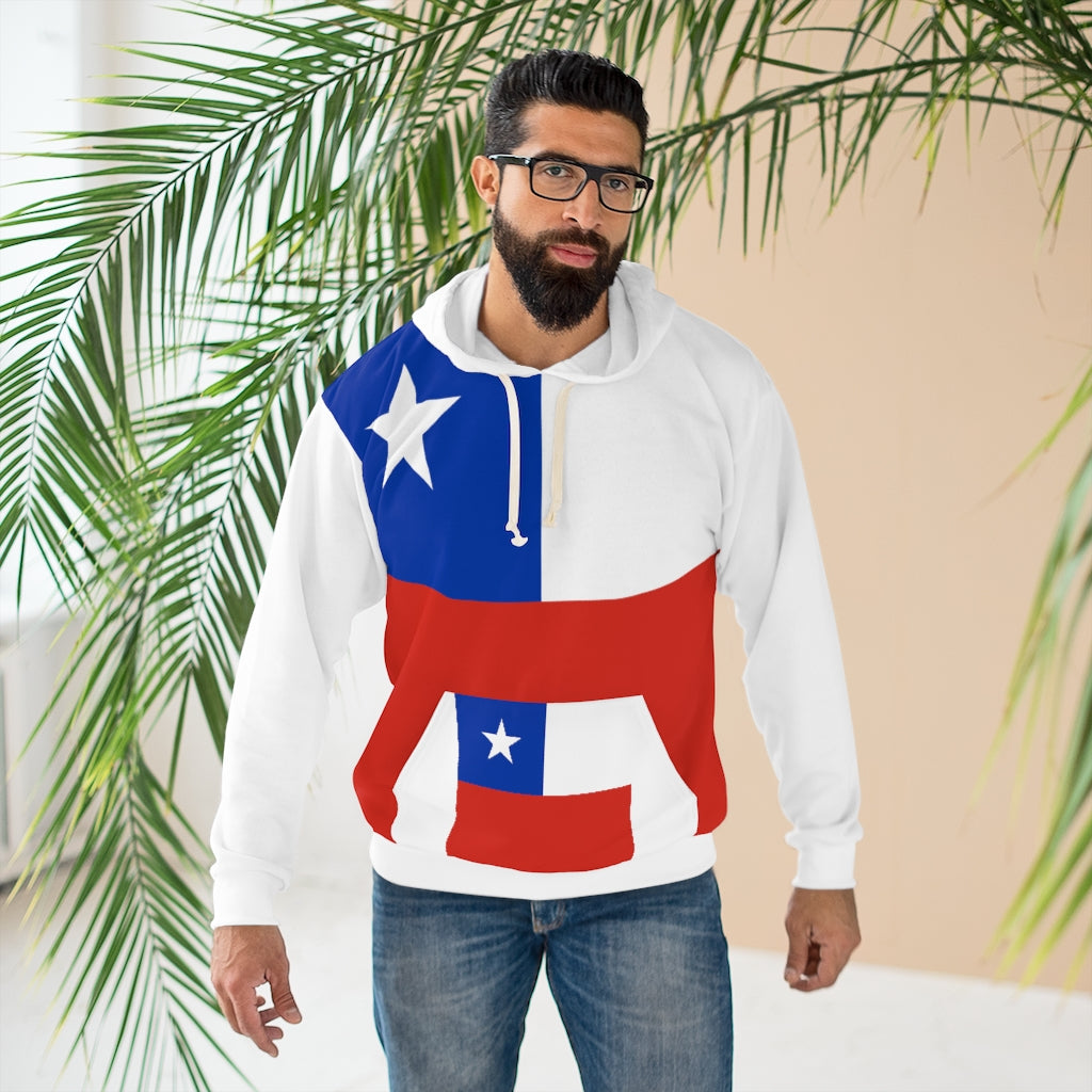 Chile AOP Unisex Pullover Hoodie