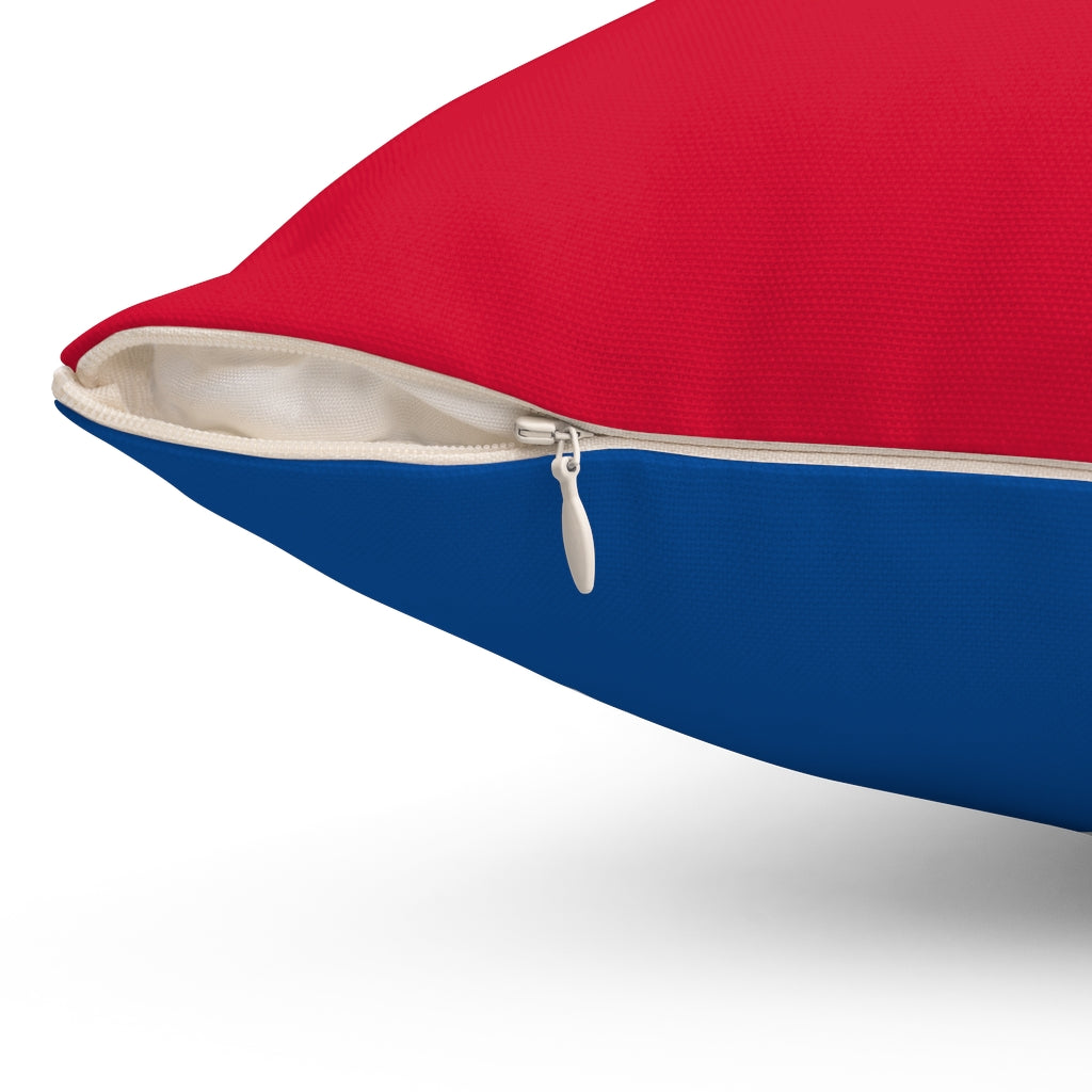 Haiti flag Spun Polyester Square Pillow