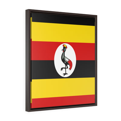 UGANDA Vertical Framed Premium Gallery Wrap Canvas