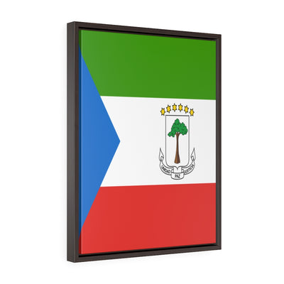 EQUATORIAL GUINEA Vertical Framed Premium Gallery Wrap Canvas